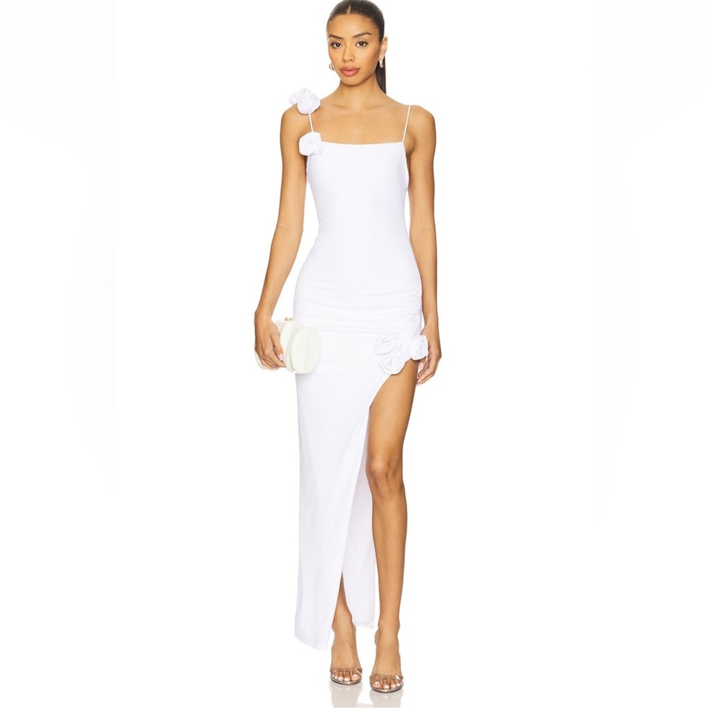 NWT MORE TO COME Maritza Maxi Dress in White